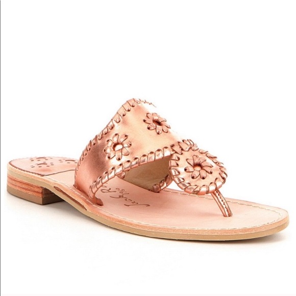 jack rogers rose gold sandals